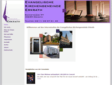 Tablet Screenshot of evangelische-kirche-erkrath.de
